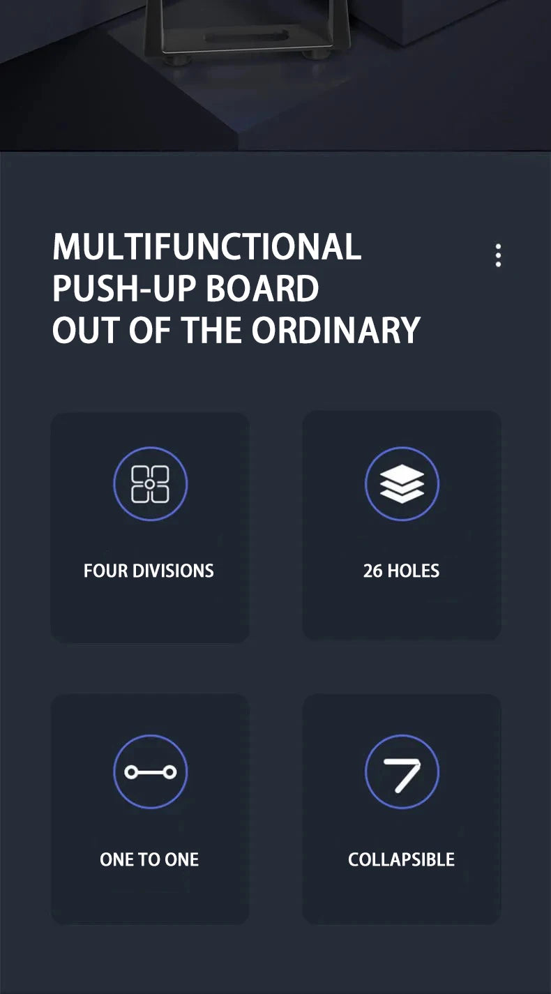 Portable Multifunctional Push-Up Board Set – Foldable Fitness Push-Up Bar for Full Upper Body Training