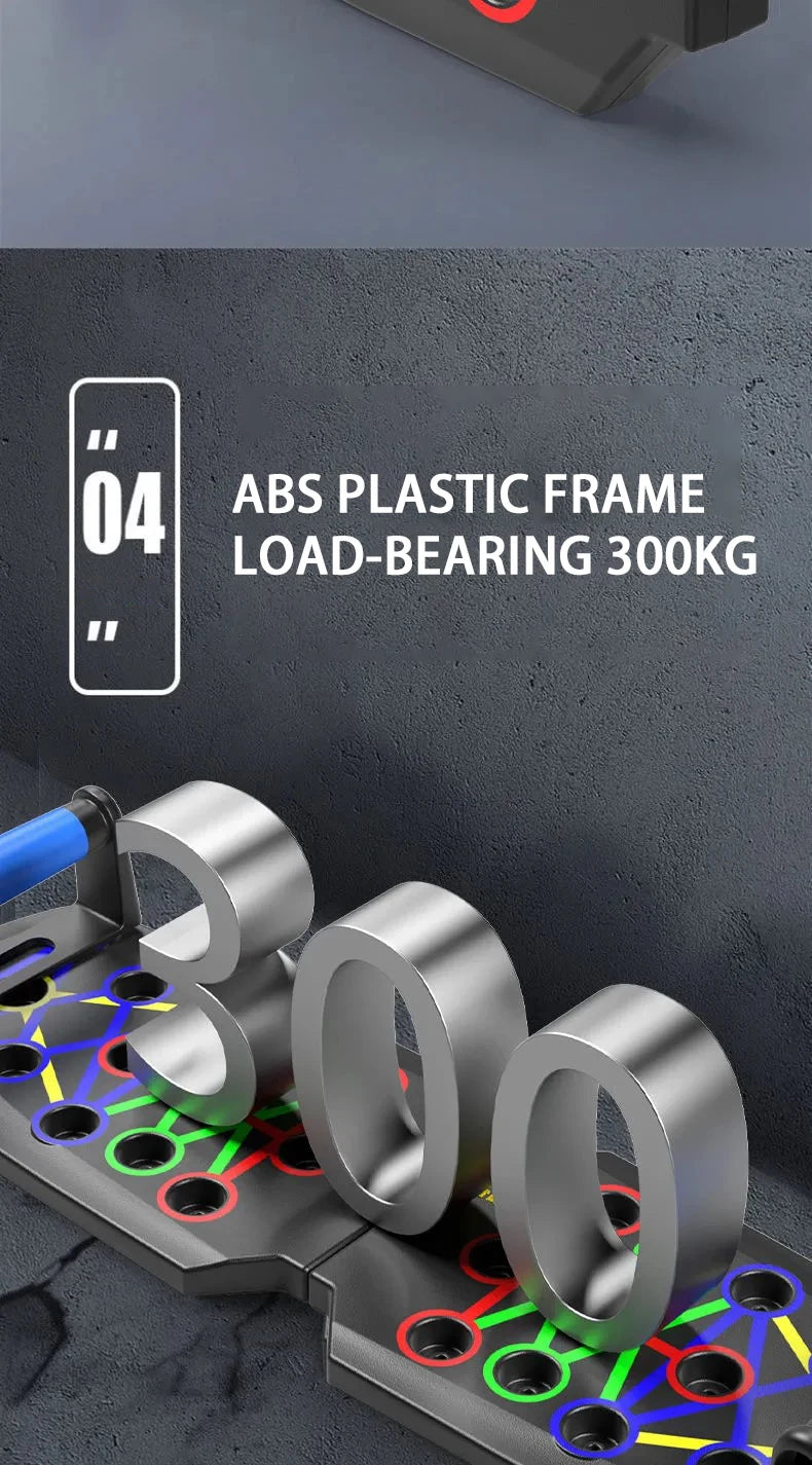 Portable Multifunctional Push-Up Board Set – Foldable Fitness Push-Up Bar for Full Upper Body Training