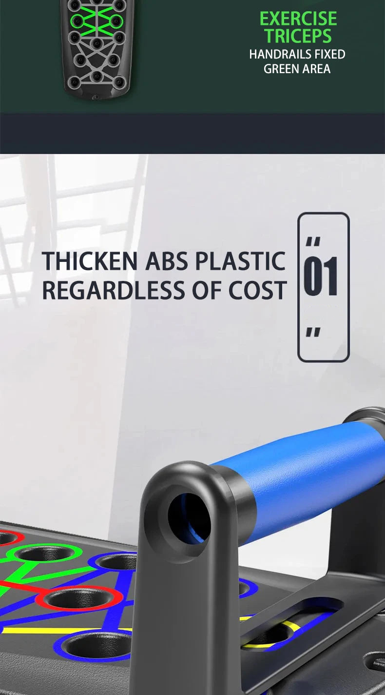 Portable Multifunctional Push-Up Board Set – Foldable Fitness Push-Up Bar for Full Upper Body Training