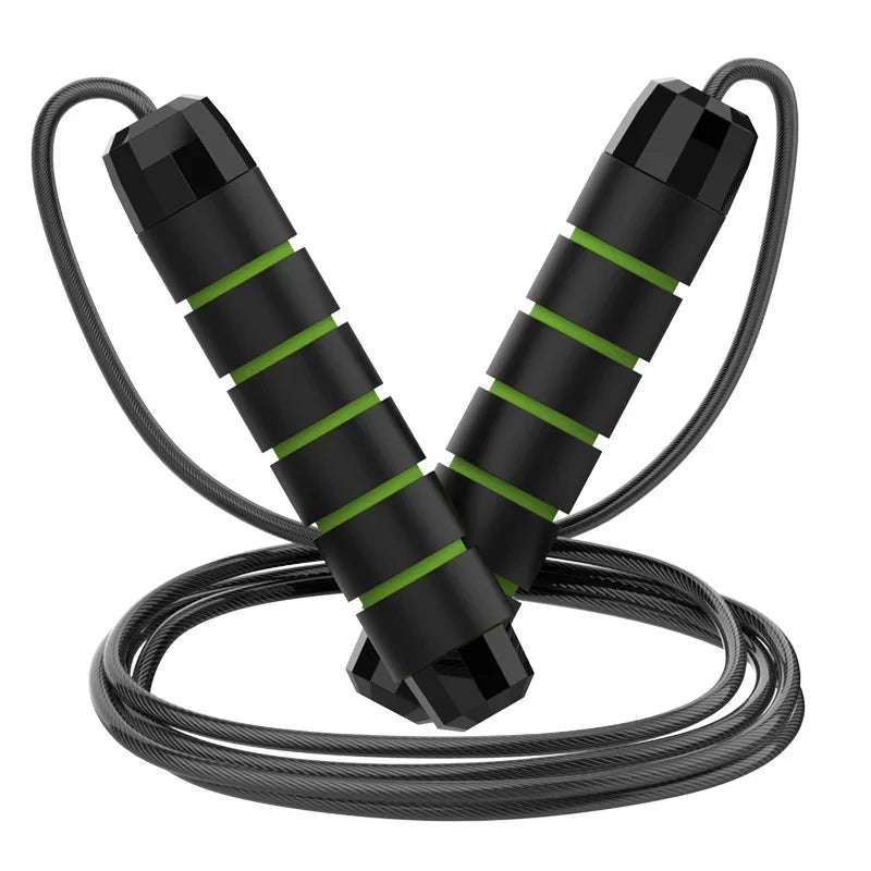 Adjustable speed jump rope with ergonomic handles