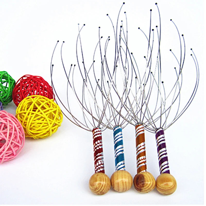 Octopus Head Massager and Relaxing Scalp Stress Relief Tool