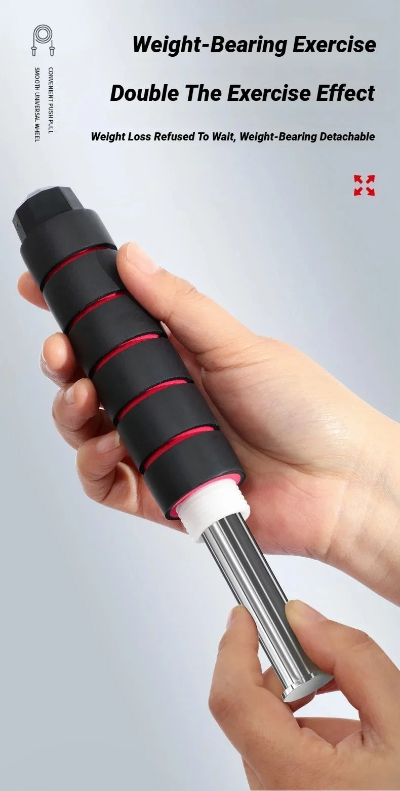 Adjustable speed jump rope with ergonomic handles