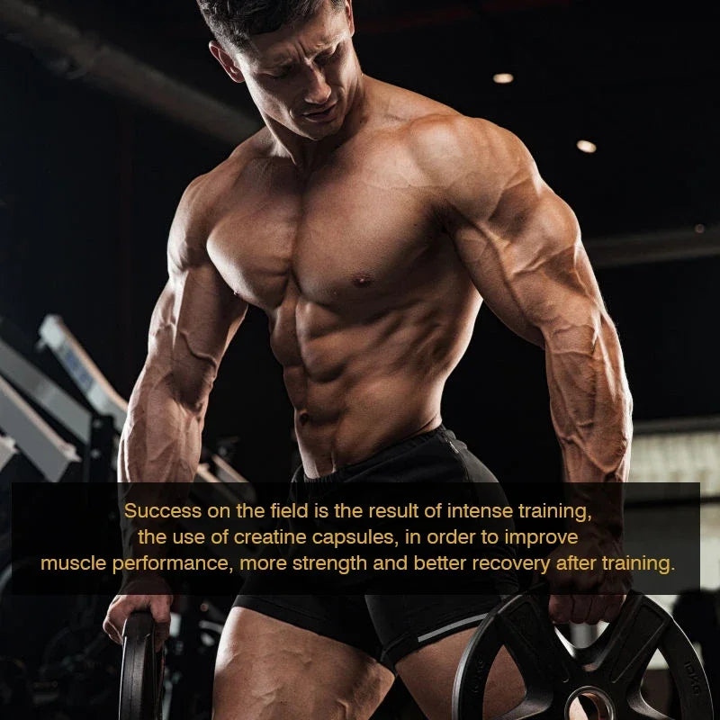 Pure creatine monohydrate powder supplement for muscle building and strength gains