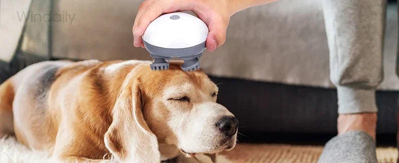 Electric scalp head massager with 4 massage heads for stress relief and relaxation