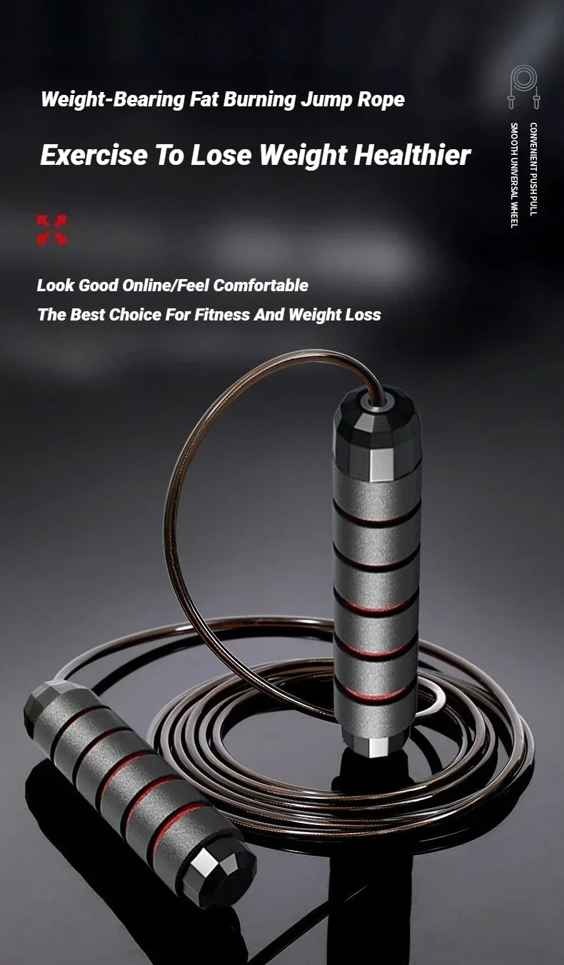 Adjustable speed jump rope with ergonomic handles