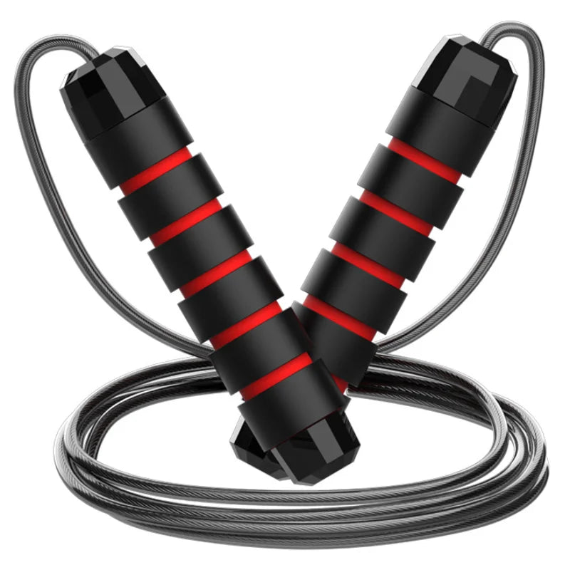 Adjustable speed jump rope with ergonomic handles