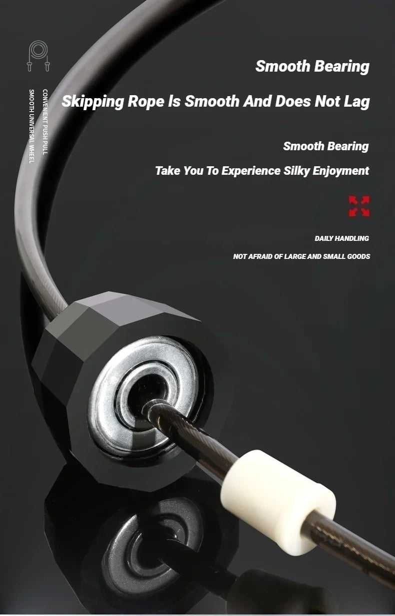 Adjustable speed jump rope with ergonomic handles