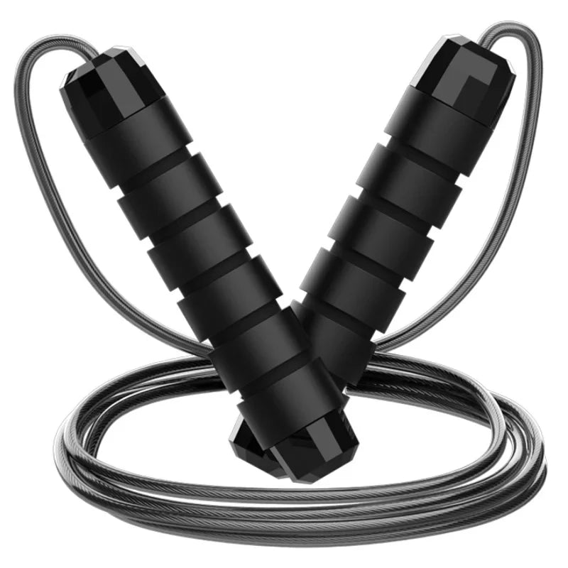 Adjustable speed jump rope with ergonomic handles