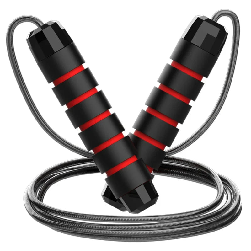Adjustable speed jump rope with ergonomic handles